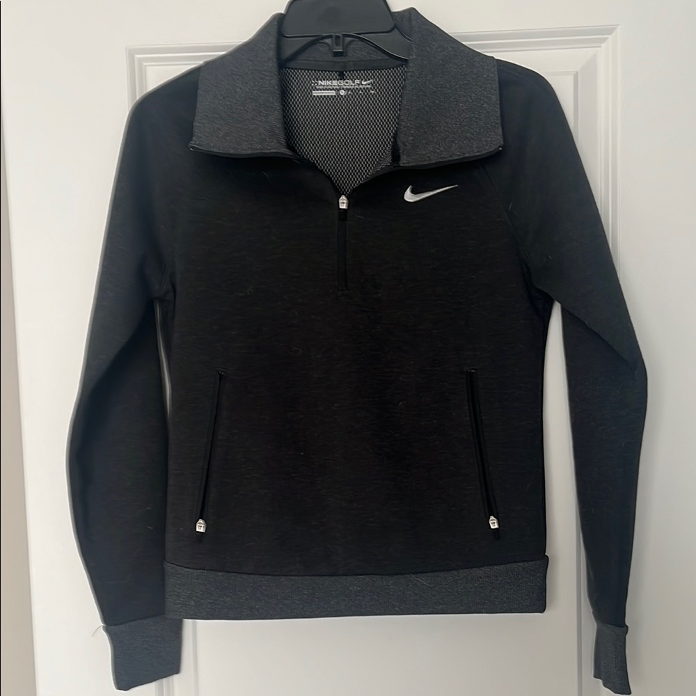 Women’s Nike Golf Gray/Black Half-Zip Pullover (Size S)